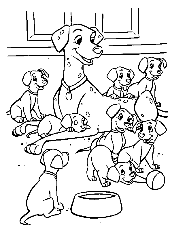 dalmations coloring pages - photo #19