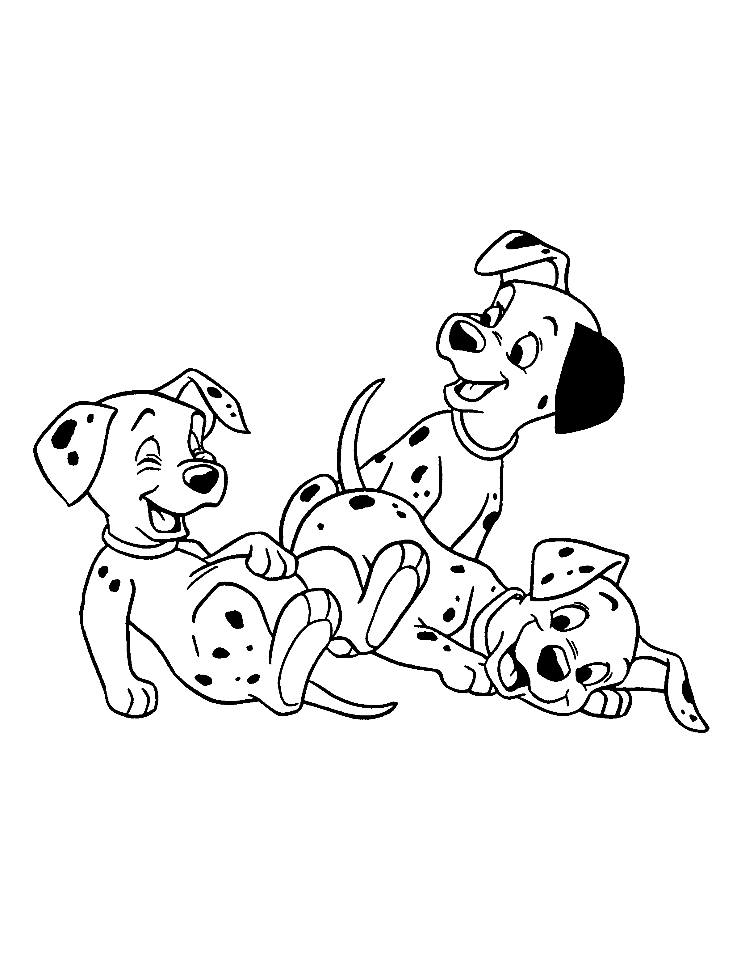 dalmations coloring pages - photo #2