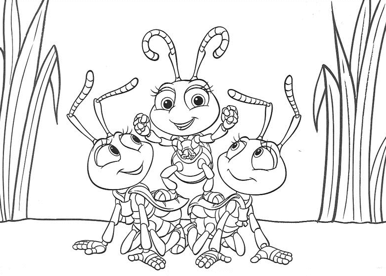 a bugs life coloring book pages - photo #14