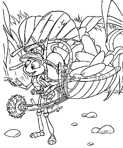 a bugs life coloring book pages - photo #12
