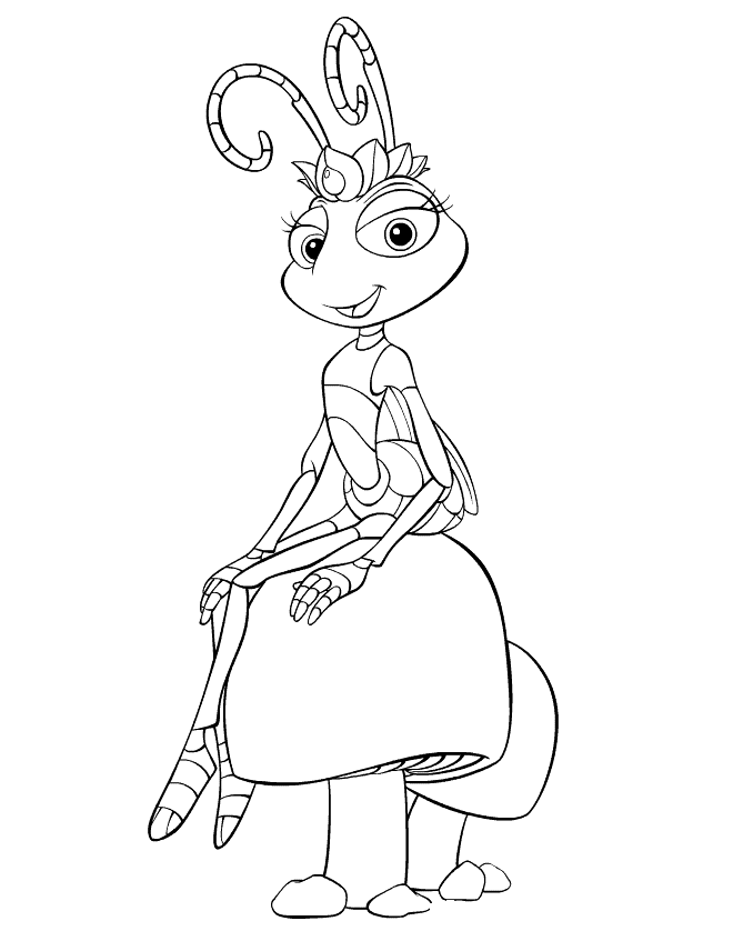a bugs life coloring pages - photo #42