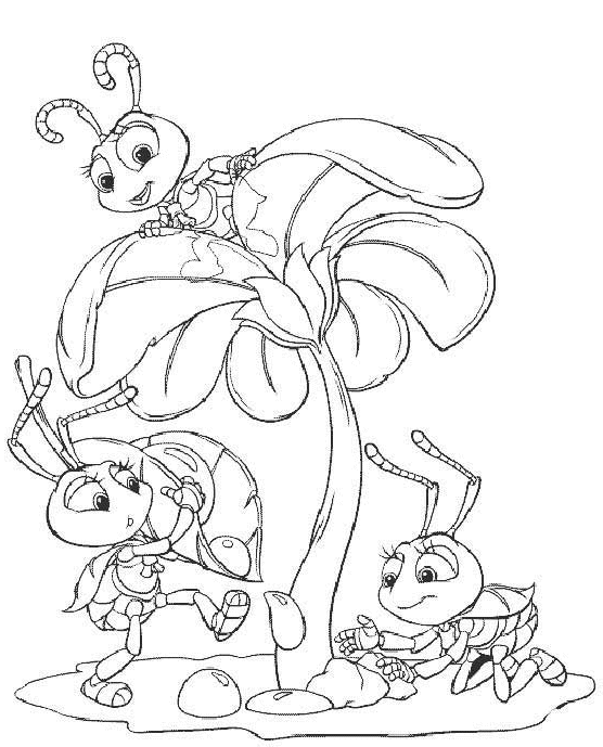 a bugs life coloring book pages - photo #2