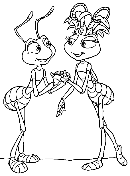 A bugs life Coloring Pages - Coloringpages1001.com