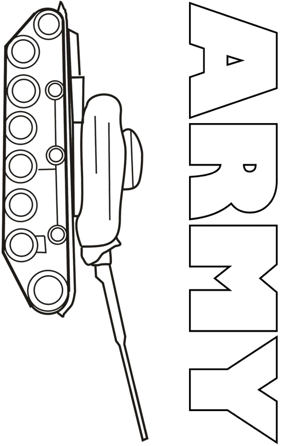 army vehicles coloring pages print - photo #34