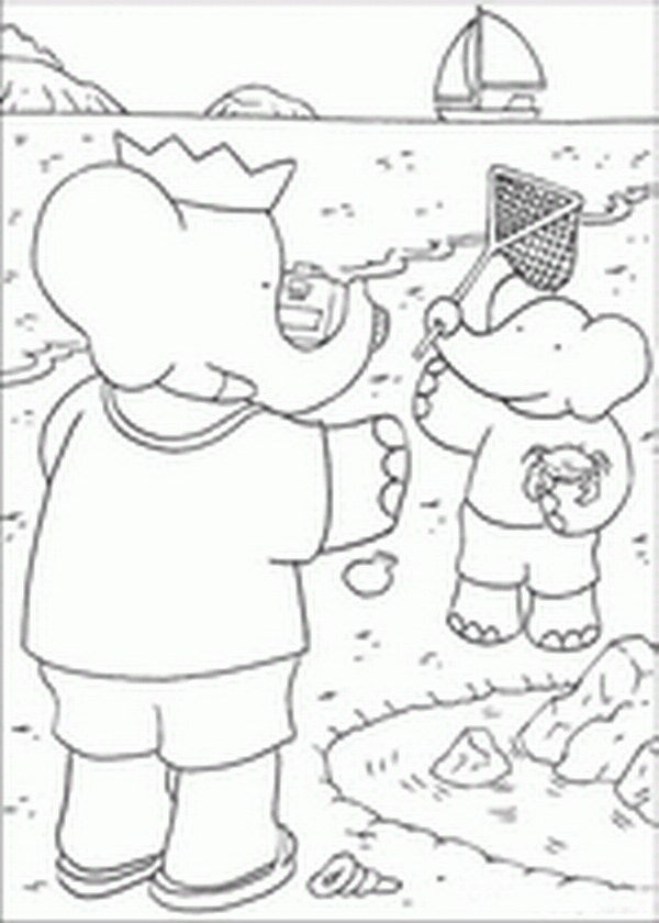 babar coloring pages - photo #18