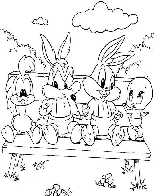 Baby Looney Tunes Coloring Pages Coloringpages1001 Com