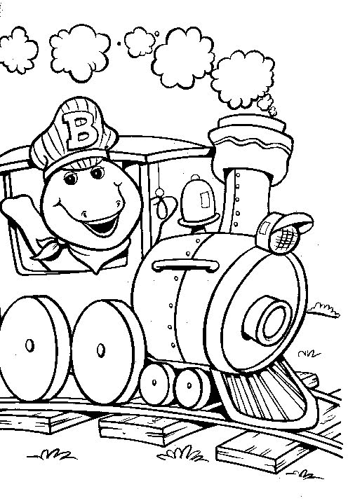 halloween barney coloring pages - photo #33