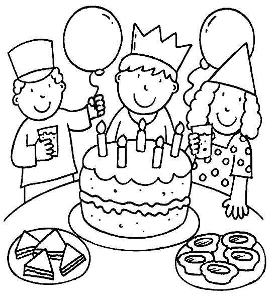 Birthday Coloring Pages - Coloringpages1001.com