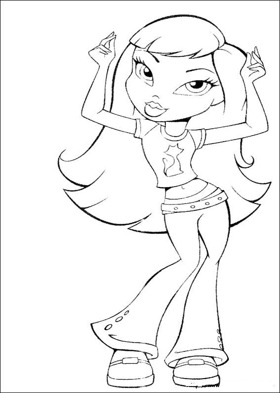 bratz and boots coloring pages - photo #44