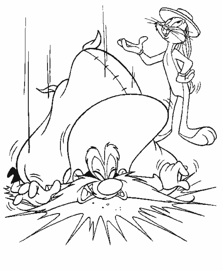 gangster bugs bunny coloring pages - photo #28