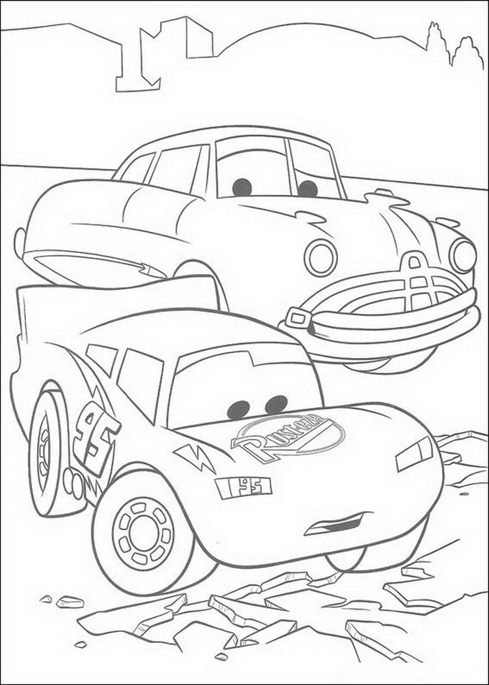 Cars Coloring Pages - Coloringpages1001.com