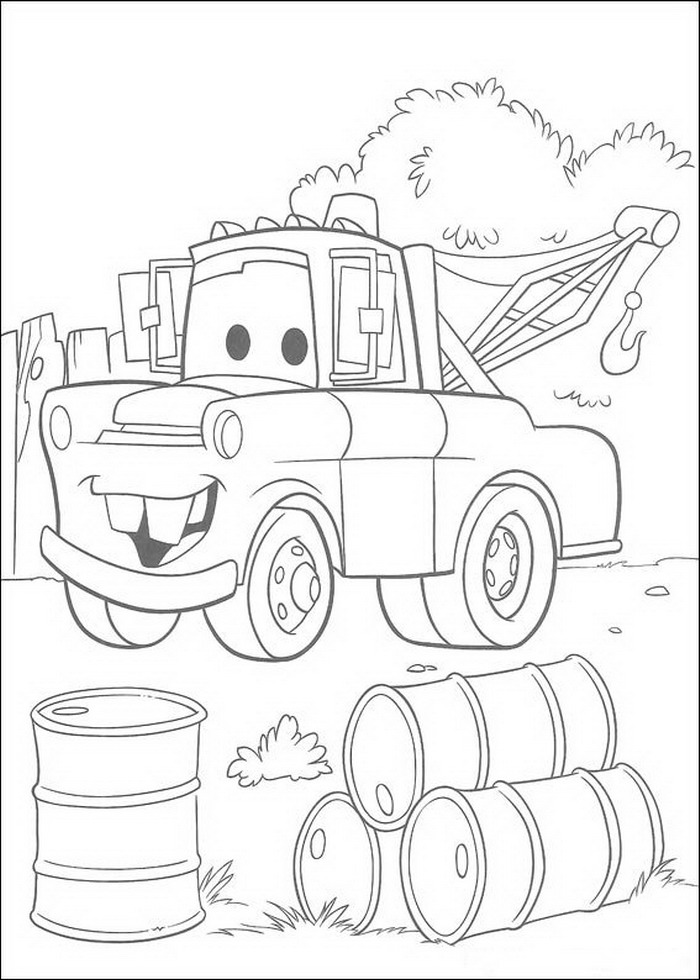 coloring cars colouring printable disney pixar printables coloringpages1001 truck mater boys adults