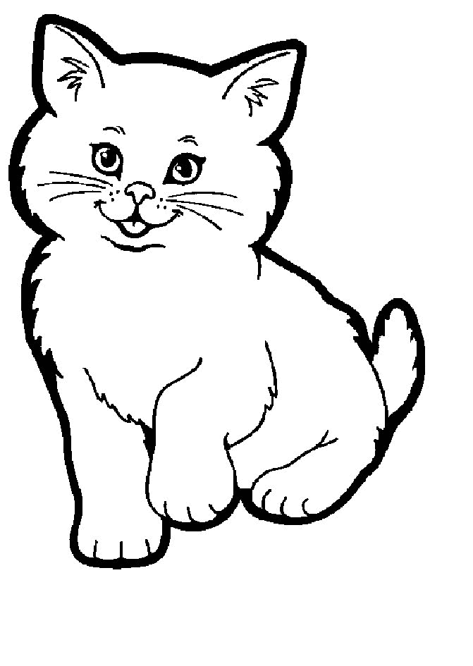 Cat Coloring Pages - Coloringpages1001.com