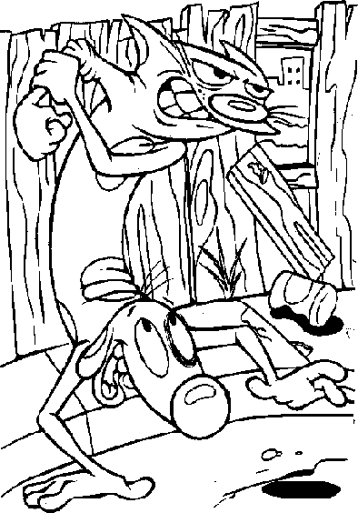 Catdog Coloring Pages - Coloringpages1001.com