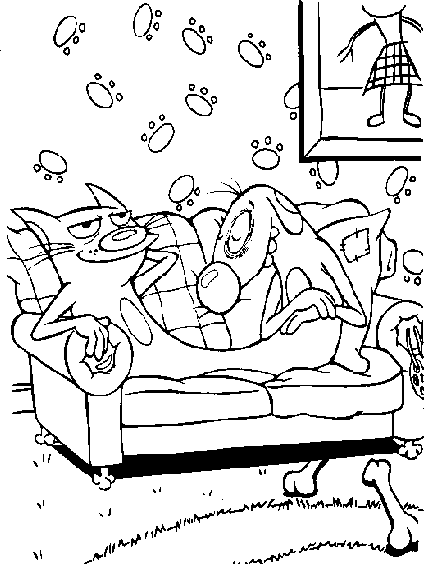 Catdog Coloring Pages - Coloringpages1001.com