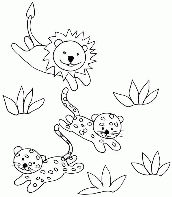 baby cheetah coloring pages - photo #23