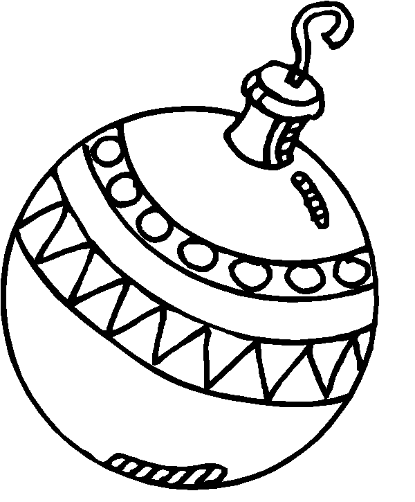 christmas ornament coloring pages - photo #38