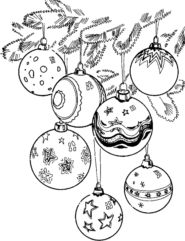 christmas ornament coloring pages - photo #32