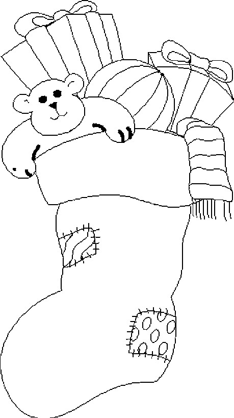 xmas coloring pages free - photo #34