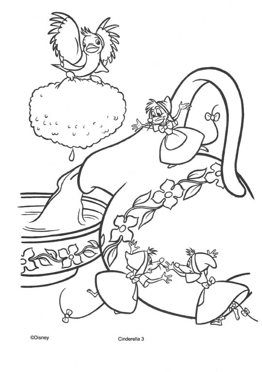 baby cinderella coloring pages - photo #25