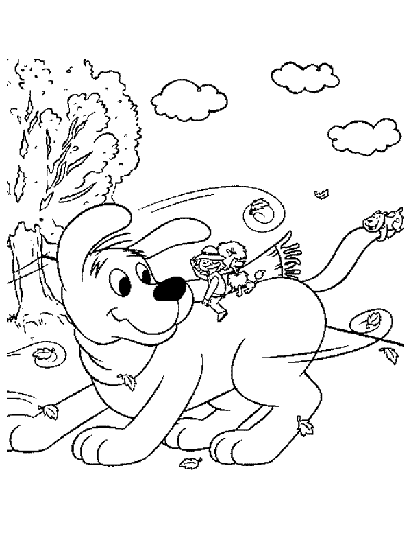 valentine day coloring pages clifford - photo #28