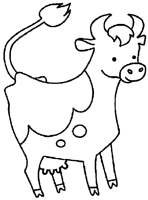 Cow Coloring Pages - Coloringpages1001.com