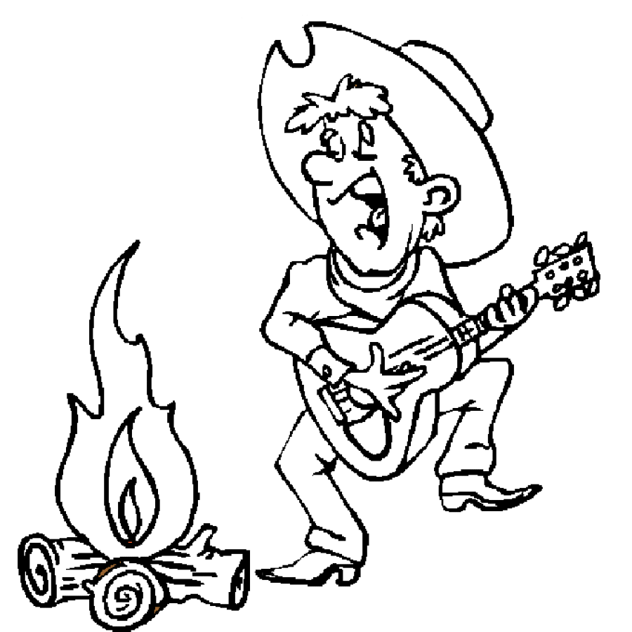 c is for cowboy coloring pages - photo #44
