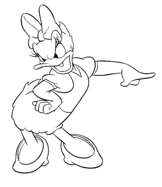 daisy duck coloring pages - photo #48