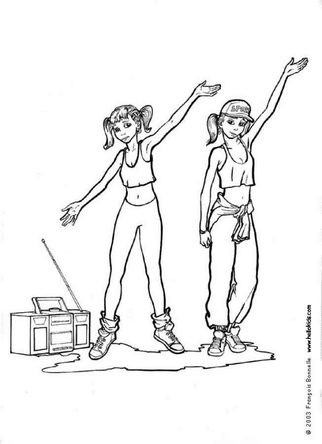 dancers coloring pages - photo #18