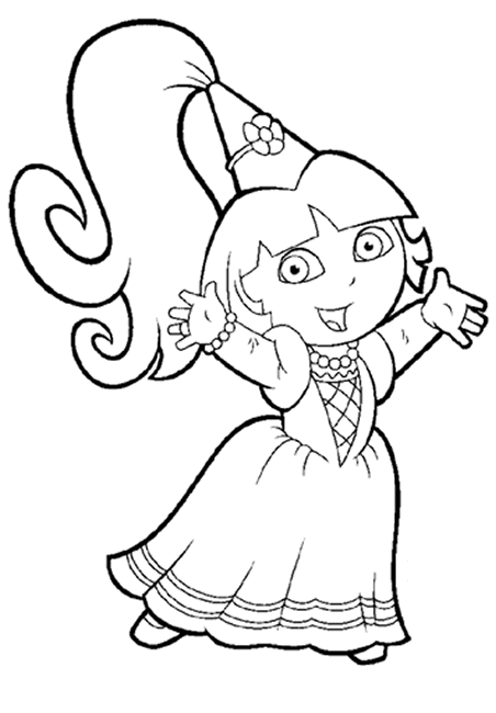 coloring pages for girls dora. printable coloring pages