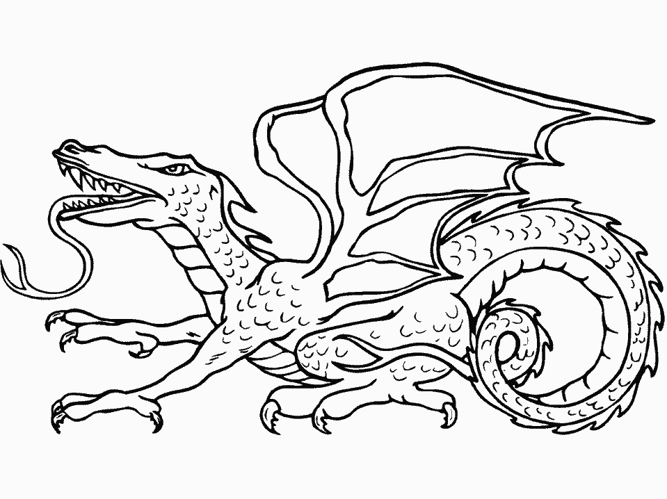 free coloring pages of dragon - photo #6
