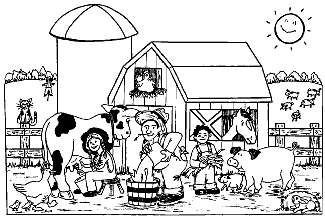 baby animals coloring pages. Farm animals Coloring Pages