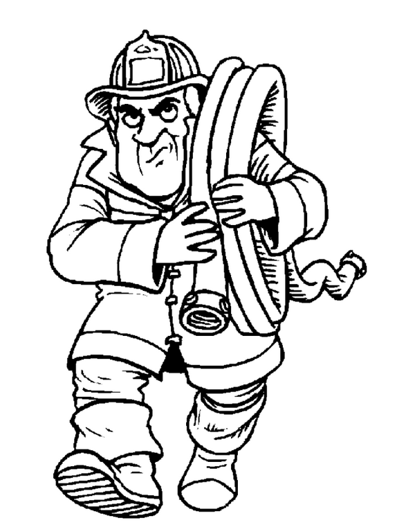 fireman coloring book pages - photo #27