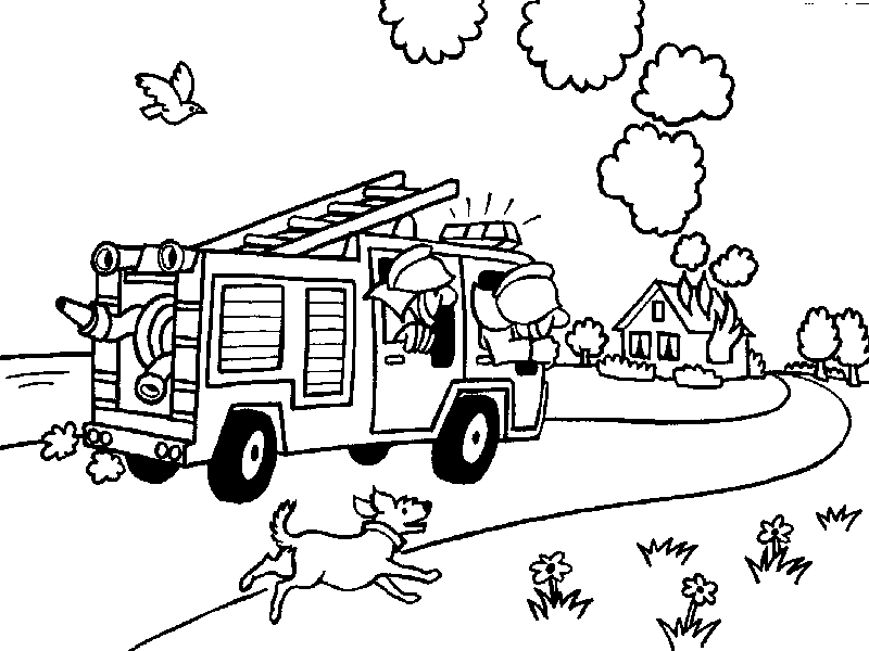 fireman and policeman coloring pages - photo #42