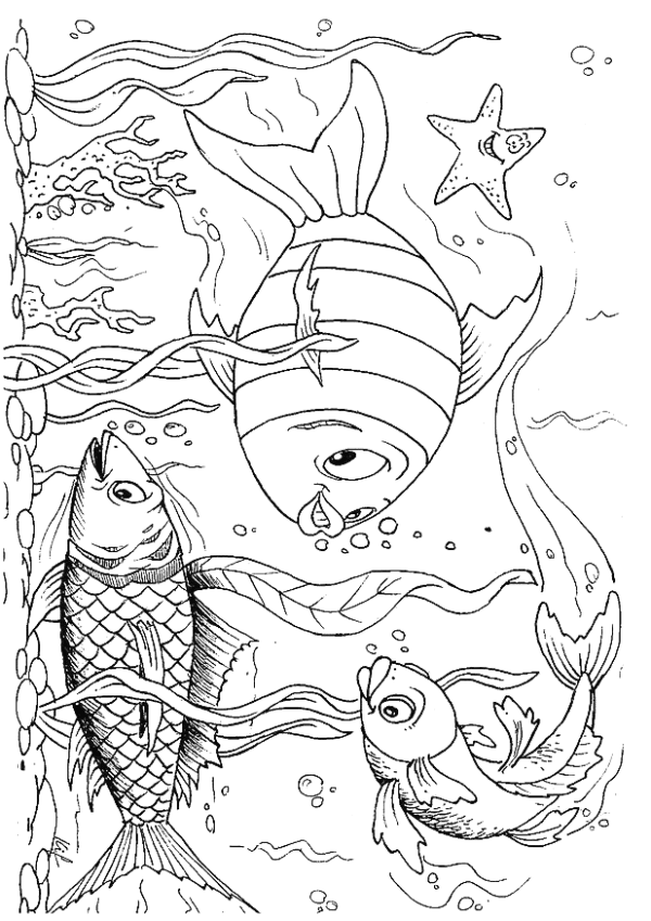 Fish Coloring Pages - Coloringpages1001.com