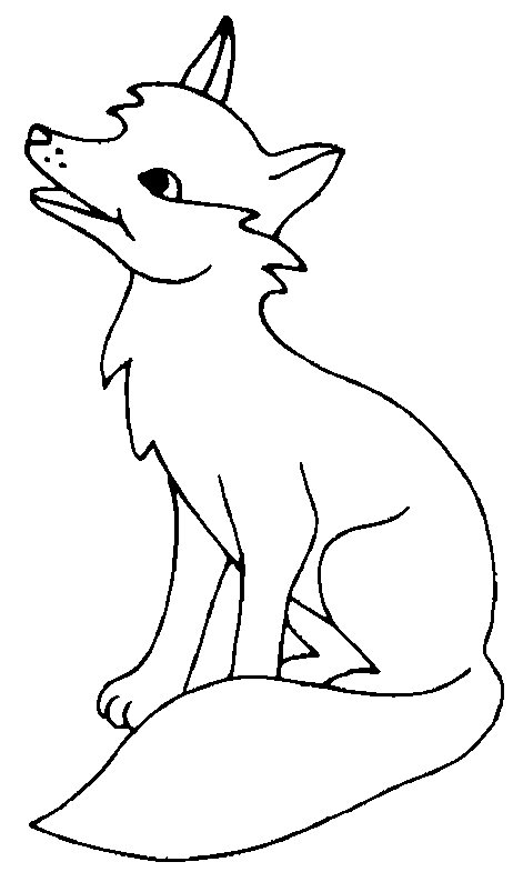 Cute Coloring Pages Of Animals. fox coloring page: a cute