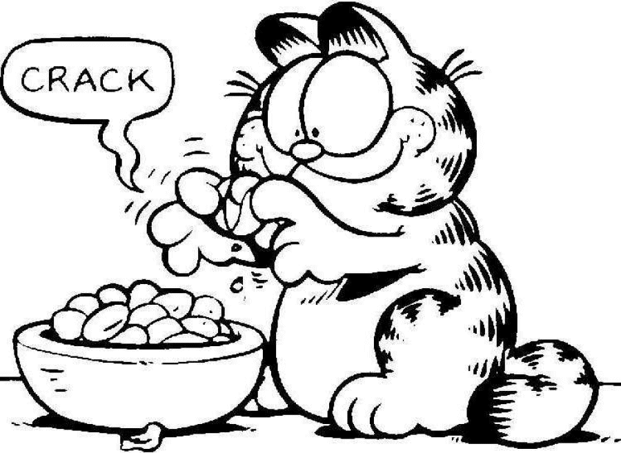 garfield cat coloring pages - photo #29
