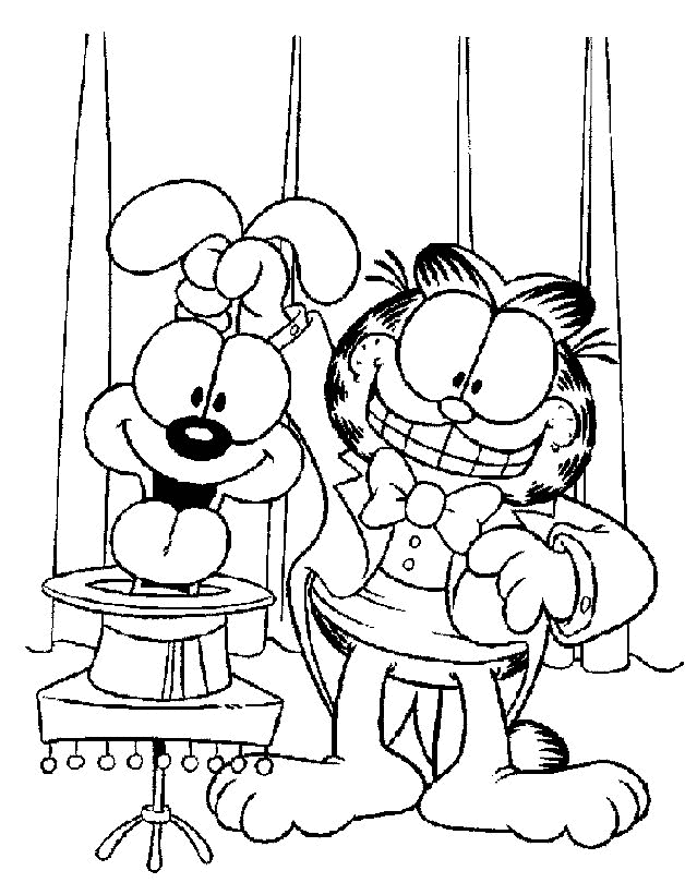 odie coloring pages frowning - photo #15