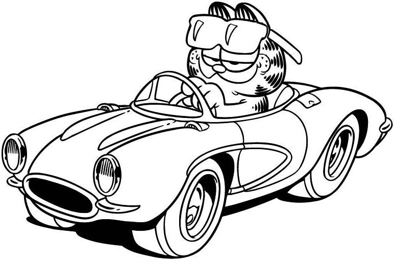 garfield coloring pages free - photo #25