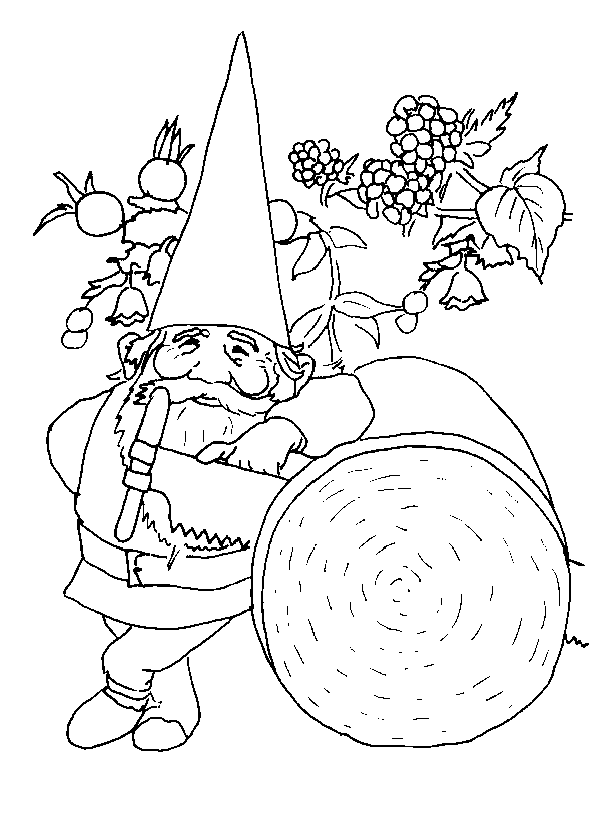 Gnome Coloring Pages - Kidsuki