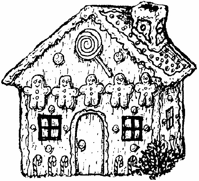 fairy cottage coloring pages - photo #34