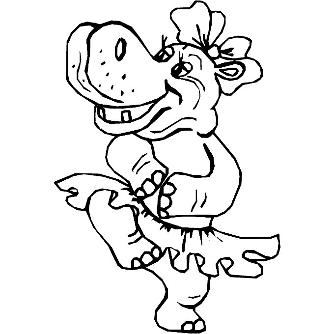h is for hippo coloring pages - photo #41