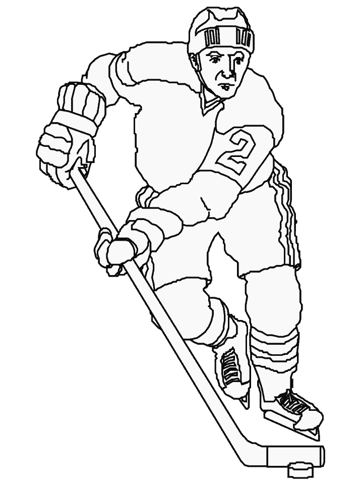 Nhl Hockey Player Coloring Pages Coloring Pages
