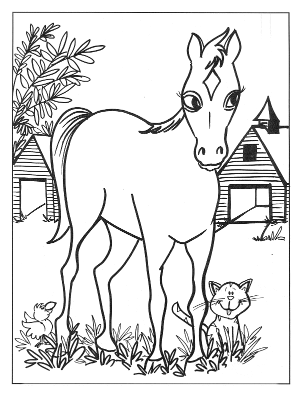 Horse Coloring Pages - Coloringpages1001.com