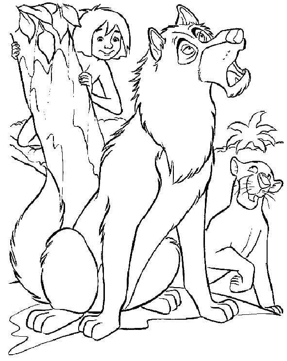images jungle book coloring pages - photo #15