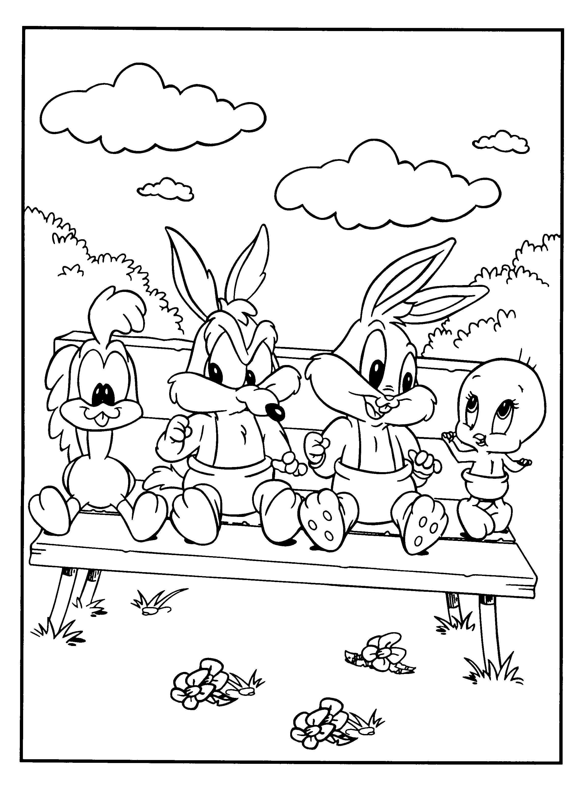l looney toons coloring pages - photo #44