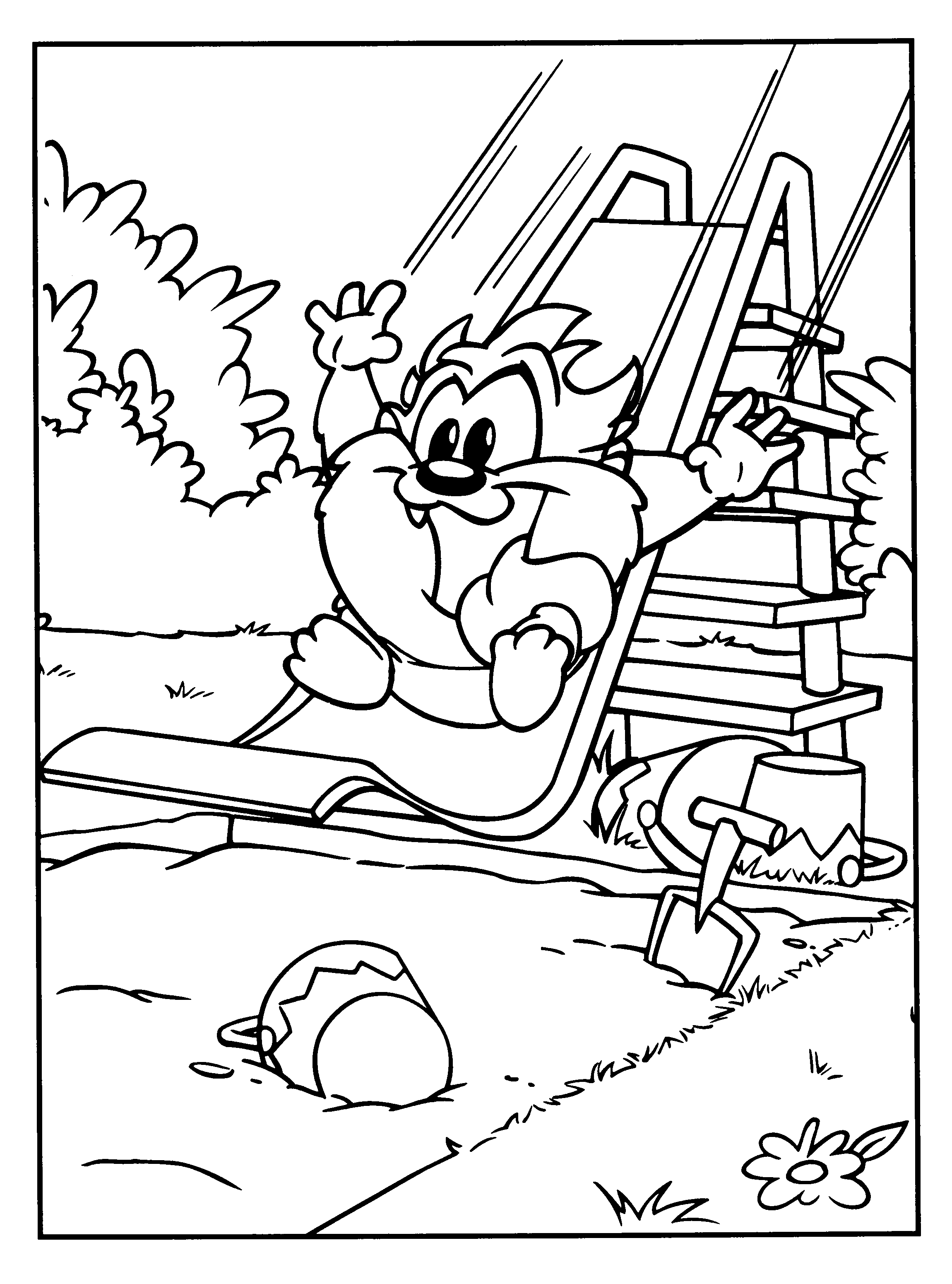 taz coloring book pages - photo #23