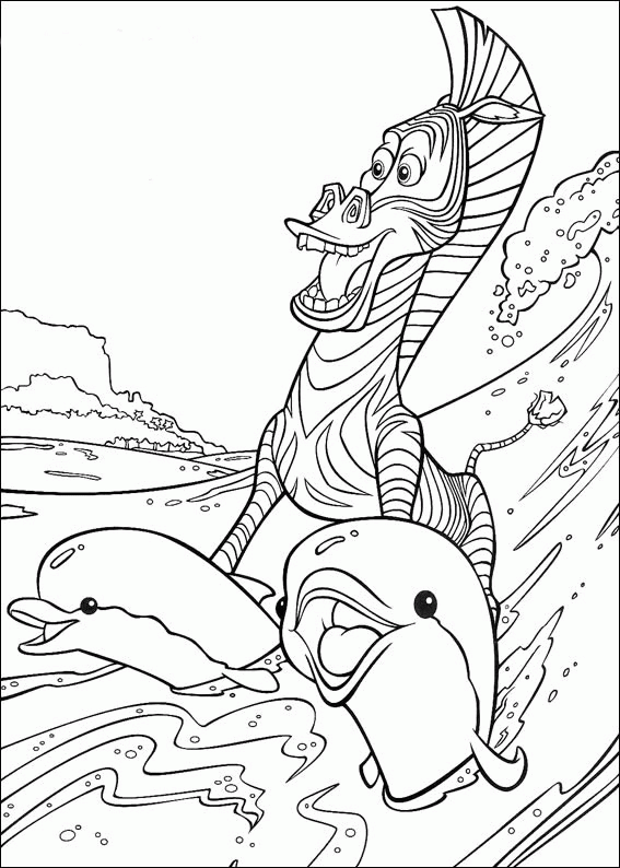 madagascar free coloring pages - photo #13