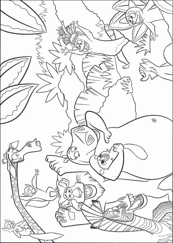 madagascar coloring book pages - photo #28