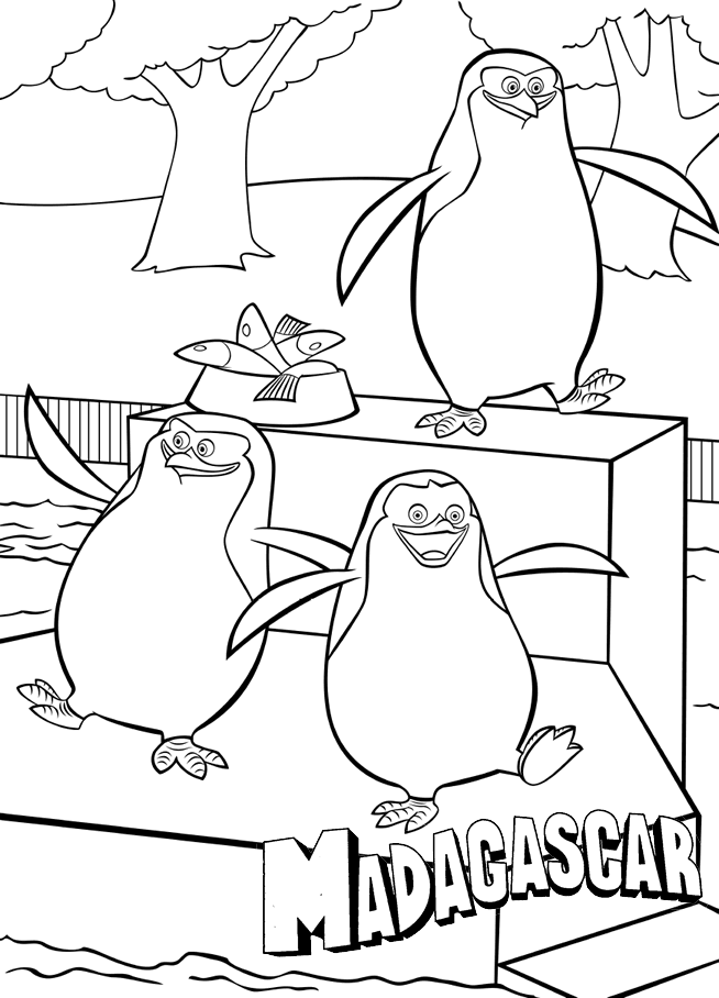 madagascar online coloring pages - photo #16